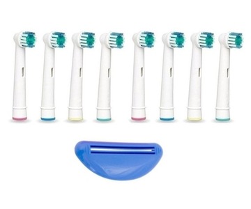 KOŃCÓWKI DO SZCZOTECZEK ORAL-B 8szt + SUPER GRATIS