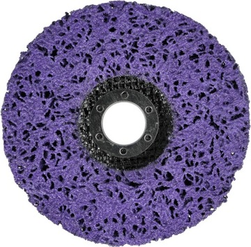 Абразивный диск для удаления ржавчины INOX METAL на флизелине черный волос 125