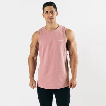 Men Muscle Tank Top Sleeveless Shirts Cotton Curve