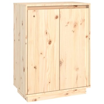 Szafka na buty drewniana sosna 60x35x80 cm - surowe