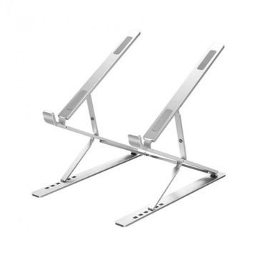 Stojak VAZIO Aluminiowy Srebrny Podstawka Macbook Laptop iPad (N8-S)