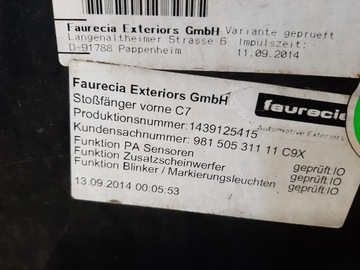 NÁRAZNÍK PORSCHE BOXER CAYMAN 981 S 14-17