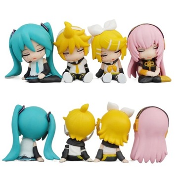 4x Anime HATSUNE MIKU rysunek Luka Kagamine Rin Len snu rysunek MODEL Z PVC