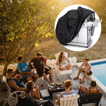 БОЛЬШАЯ КРЫШКА ВОДОНЕПРОНИЦАЕМАЯ ПРОЧНАЯ КРЫШКА ДЛЯ ГРИЛЯ ГРИЛЬ 170x61x117 см