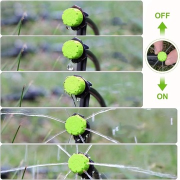 200 шт. 1/4-дюймовые регулируемые разбрызгиватели капельного полива для сада