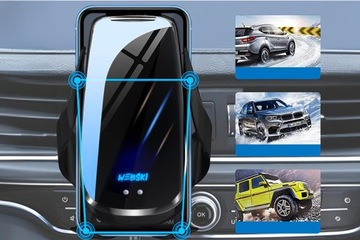 ДЕРЖАТЕЛЬ ДЛЯ ТЕЛЕФОНА РЕШЕТКА НА ОКНЕ КАБИНА ДЛЯ АВТОМОБИЛЯ ИНДУКТИВНОЕ ЗАРЯДНОЕ УСТРОЙСТВО 15 ВТ