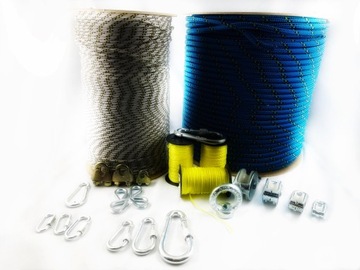 Плетеная полипропиленовая веревка Прочный рулон 12 мм, 150 м Бесплатная транспортировка