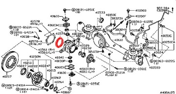 NISSAN PATROL Y61 97- Сальник поворотного кулака