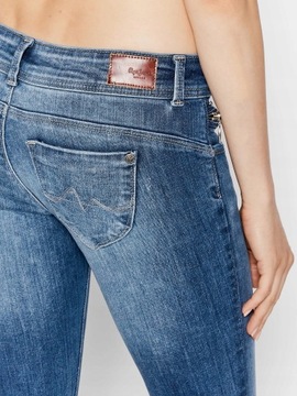 Pepe Jeans NH4 sjk spodnie rurki jeans zip kieszenie New Brooke 27/32