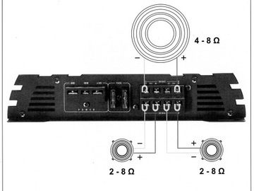 Мощный усилитель Crunch GPX1200.4 4 канала 4x150RMS