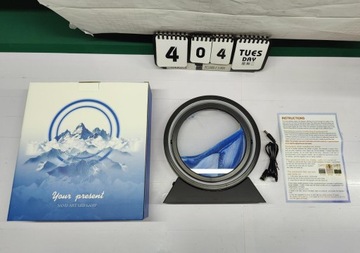 3D настольная лампа с динамическим песком и движущимся изображением со светодиодным ночником