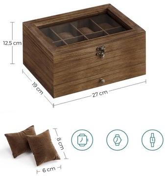 Органайзер для часов Box Case 8 шт.