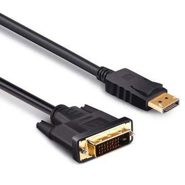 KABEL PRZEWÓD DISPLAYPORT DP 1.4 do DVI 1,8 m