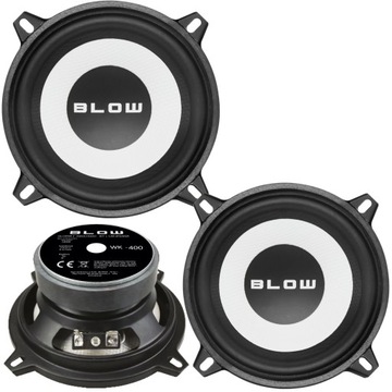 2x GŁOŚNIKI SAMOCHODOWE BLOW WK400 BASOWY WOOFER JEDNODROŻNY 100W 100M 10CM