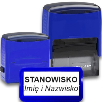 PIECZĄTKA WAGRAF B2s DO 4 LINII FIRMOWA IMIENNA BIUROWA PROJEKT + GUMKA