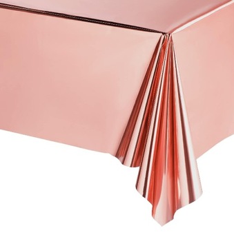 Obrus foliowy ROSE GOLD różowe złoto DUŻY