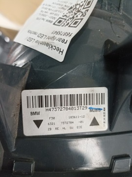 КОМПЛЕКТ ЗАДНИХ ФОНАРОВ BMW F30 ИДЕАЛЬНО КАК НОВЫЕ 7312845 7312846 7372793 7372794