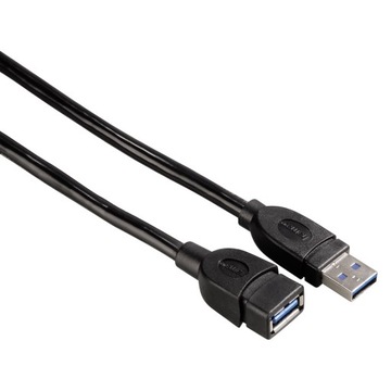 Kabel PRZEDŁUŻACZ USB 3.0 A/A M/F 1,8m. HAMA
