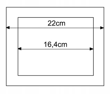 Квадратная графитовая основа 22х22см.