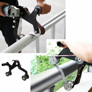 SLIFIERKA TASMOWA POLERKA PRZYSTAWKA DO RUR PORĘCZY NA SZLIFIERKĘ KĄTOWĄ