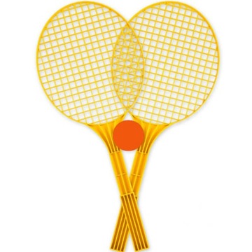Duża Zabawka plażowa Gra zręcznościowa rakietki tenis piłka MIX kolor 25158