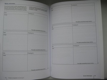 Сервисная книжка VW 05/2015 Оригинальная польская сервисная книжка Volkswagen