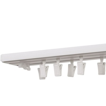 KARNISZ SZYNA SUFITOWA PCV DWUTOROWA 350 cm