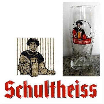 SCHULTHEISS PILSENER BEER szklanka 25cl NIEMCY