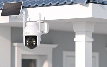 НАРУЖНАЯ СОЛНЕЧНАЯ ВРАЩАЮЩАЯСЯ КАМЕРА WIFI 2K 3MPx ВОДОНЕПРОНИЦАЕМАЯ 4x ZOOM 2 шт.