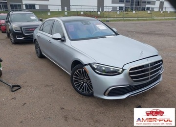 Mercedes Klasa S W223/V223 2022 Mercedes-Benz Klasa S 2022r., S 500 4matic, 3L, od ubezpieczalni 3.0 435KM