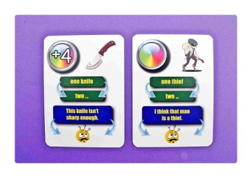 Единственное и множественное число. Веселые карточки на английском. Creativo