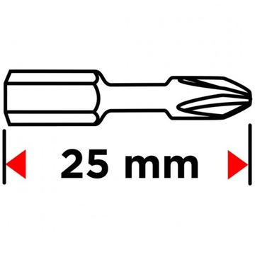 Ударные биты TX25 x 25 мм, 20 шт.