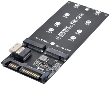 Adapter SATA NVMe M.2 NGFF SSD SFF-8654 do serwera