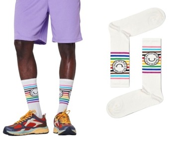 HAPPY SOCKS Skarpety wysokie unisex Pride Happiness Everywhere 1 PARA 41-46