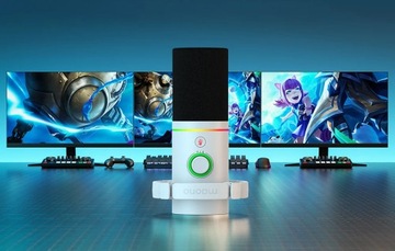Игровой конденсаторный микрофон Maono PD200X RGB для студийного компьютера