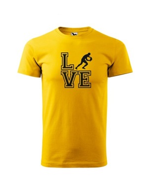 Koszulka T-shirt TENIS STOŁOWY LOVE PING PONG SPORTOWA męska