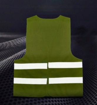 Светоотражающий жилет CE EN20471 С РЕМНЯМИ, ДОРОЖНЫЙ, OHS