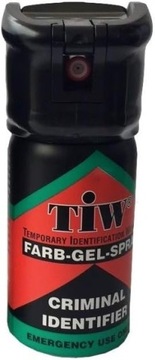 TIW Defence Farb-Gel Spray 40 ml zawór bezpieczeństwa lub klips do paska we