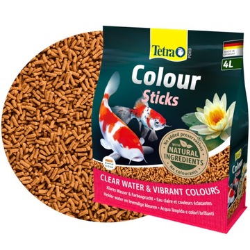 TETRA POND COLOUR STICKS 4L POKARM DLA RYB OCZKO