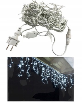 Sople 200LED ZIMNY BIAŁY + BIAŁY Flash