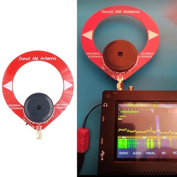 Маленькая круглая антенна AM MW/SW кольцевая антенна 4–24 МГц 500–2000 кГц