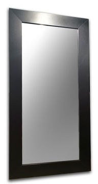 Lustro w bardzo grubej 9cm ramie MDF 120x60 czarne S
