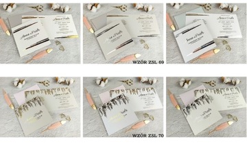 Zaproszenia Ślubne Na Ślub Złocone Glamour Geometr