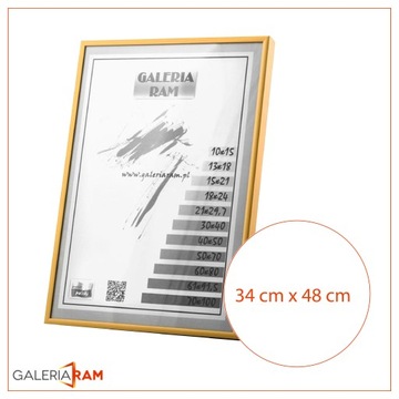 АЛЮМИНИЕВАЯ рама alu G-PUZZLE 48x34см с оргстеклом ANTI-REFLEX Gallery Frame