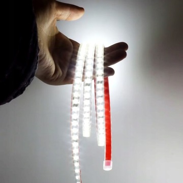 Taśma LED SMD 2835 220V 230V 1m 6000K BIAŁA ZIMNA WODOODPORNA IP67 10mm