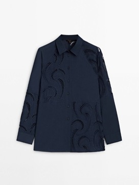 Massimo Dutti koszula bawełna zjawiskowa haft L/XL