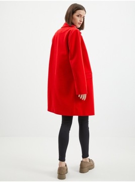 Czerwony płaszcz damski ORSAY