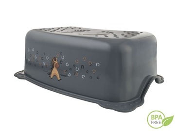 Крышка унитаза + подставка для ног на платформе + противоскользящий музыкальный горшок Maltex 3в1