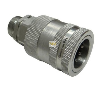 Szybkozłącze hydrauliczne gniazdo M22x1.5 gwint zewnętrzny EURO PUSH-PULL