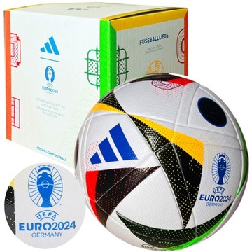 PIŁKA ADIDAS EURO24 LEAGUE BOX FUSSBALLLIEBE IN9369 CERTYFIKAT JAKOŚCI FIFA